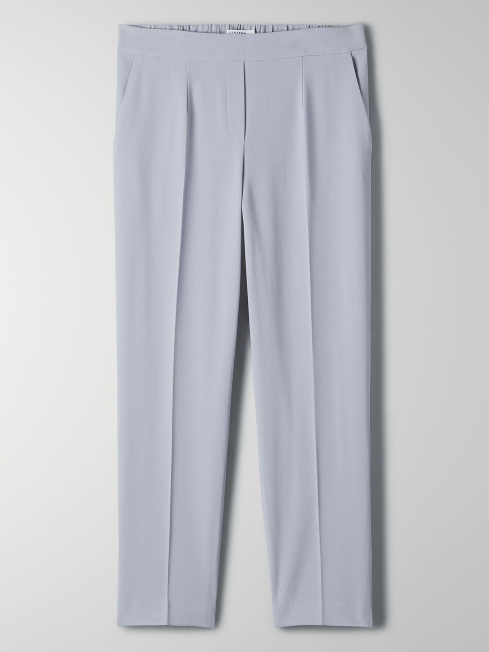 Babaton Soft Blue Straight-Leg High-Rise Trousers